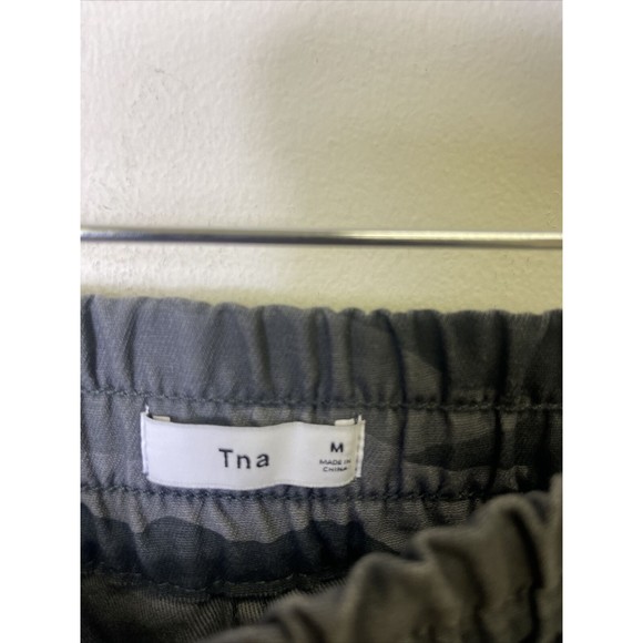 TNA Aritzia Alix Grey Camo Cotton Twill Joggers M Dark Eclipse  30x29 - Picture 4 of 8